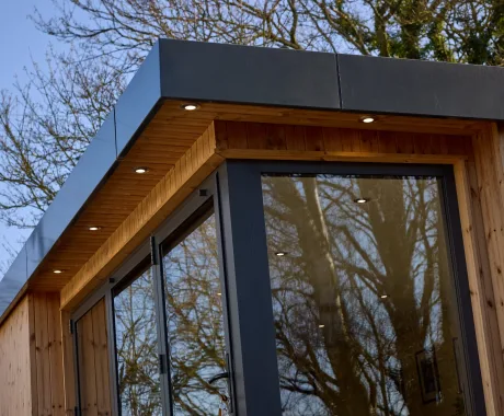 Garden studio cross section