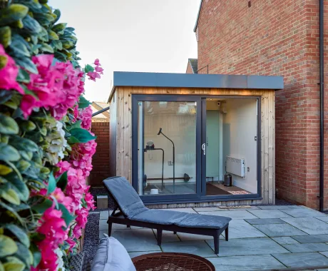 Garden studio sliding doors