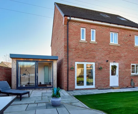 Garden studio patio door