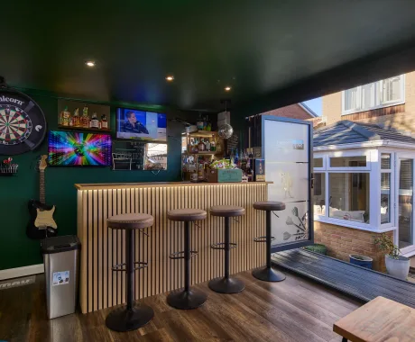 Garden studio interior bar